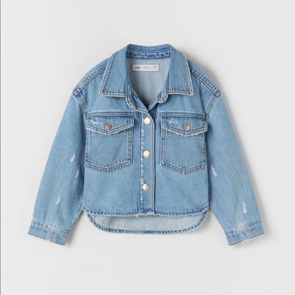 Salezara Cropped Denim Jacket Sale 